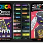 POSCA Pigmentmarker / Verfstiften / Acrylmarker 'GROOVY COLOURS', 20 stuks in blikje