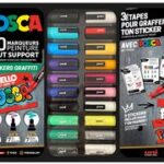 POSCA Pigmentmarker / Verfstiften / Acrylmarker 'STICKERS GRAFFITI', 20 stuks in blikje