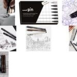 uni-ball schrijfgerei uni pin, 8 stuks in koffer