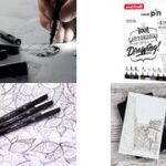 uni-ball LETTERING-Starterset uni pin, 9 items in koffer