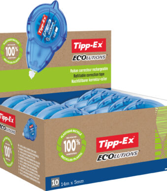Tipp-Ex correctieroller 'ecolutions Easy Refill', 10 stuks in display