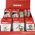 Kores toonbankdisplay Collage-serie II, kartonnen display