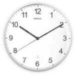 MAUL wandklok radiografisch gestuurd MAULsprint, diameter: 300 mm, wit