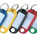 RESKAL sleutelhanger met ring, diameter: 14 mm, rood