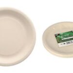 PAPSTAR bord van agrarische resten 'pure', rond, 180 mm, naturel