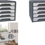 CEP schuifladenbox mineral, 5 lades, roze marmer