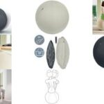 LEITZ zitbal Ergo Active, diameter: 750 mm, fluweelgrijs