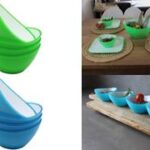 Linden Berg saladeschalen, 0,5 liter, groen, set van 4