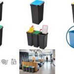 CEP afvalscheidngsbak Touch en Lift, 45 liter, geel