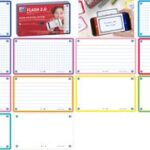 Oxford systeemkaarten / flashcards 'Flash 2.0', 75 x 125 mm, gelinieerd, blauw