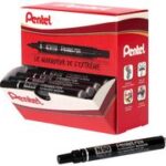 Pentel permanentmarker N50, zwart, Promopack 30+6 GRATIS