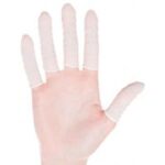 HYGOSTAR Nitril-vingercondoom / vingerling, poedervrij, wit, M