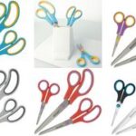 WESTCOTT schaar Easy Grip, set van 3, zwart/blauw