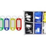 WESTCOTT sleutelhanger met ring, rood, 100 stuks