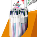 BIC drukbalpen 4 Colours Shine, 0,32 mm, 20 stuks in display
