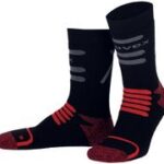 uvex sokken 'Thermal', zwart / rood, maat 39-42