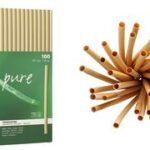 PAPSTAR rieten drinkrietje 'pure', 150 mm, natur