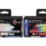 STAEDTLER viltstift, pigment brush pen 'Pastel Colours', 6 stuks