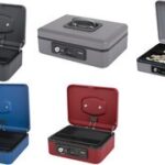 pavo geldcassette / geldkistje Deluxe, blauw, breedte: 250 mm