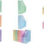 HAN tijdschriftencassette KLASSIK, DIN A4, polystyrol, pasteloranje