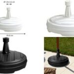 EDA parasolvoet, kunststof, rond, 430 mm, wit