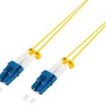 LogiLink LWL patchkabel, 2x LC-duplex, OS2, dun, 7,5 m