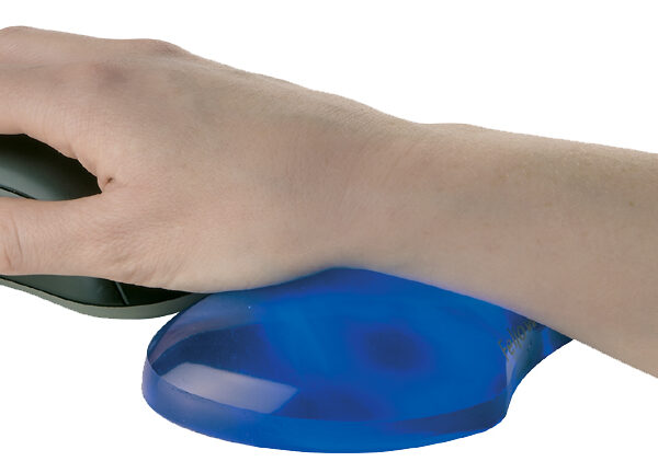Fellowes muis-polssteun Crystals gel, blauw