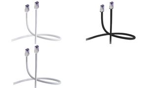 FLEXLINE patchkabel, Cat. 6A, S/FTP, zeer flexibel, wit, 1,0 m