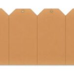 rillprint hanglabel, 40 x 80 mm, kraft bruin