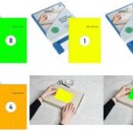 rillprint fluorescerende etiketten, 210 x 148 mm, geel