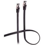 FLEXLINE platte patchkabel Cat. 8.1, U/FTP, flexibel, zwart, 3,00 m