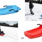 EDA slee/rodelslee, kunststof, 1 persoons, rood