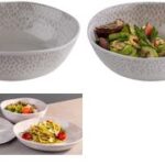 APS schaal FOOTMARK, 0,25 liter, wit/grijs