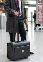 Alassio Pilotenkoffer SILVANA, kunstleer, zwart