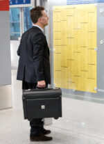 Alassio Pilotenkoffer SILVANA, kunstleer, zwart