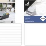 kangaro systeemkaarten, 200 x 125 mm, gelinieerd, wit
