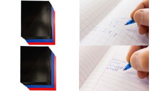 kangaro schoolschrift, DIN A4, gelinieerd, kleuren assorti