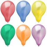 PAPSTAR luchtballonnen 'metallic', kleuren assorti