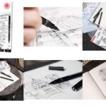 uni-ball URBAN SKETCHING-Starterset uni pin, 9 stuks in koffer