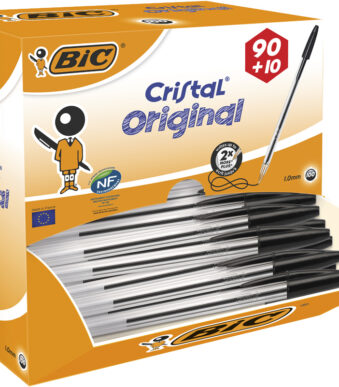 BIC balpen Cristal Original, zwart, 0,32 mm, 100 stuks