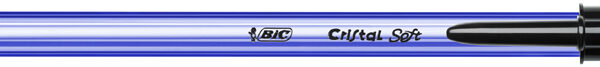 BIC balpen Cristal Soft, 0,45 mm, zwart