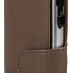 CLICKSAFE portemonnee met kaartenetui, kunstleer, bruin/zilver