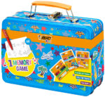 BIC KIDS reiskleurset MEMORY GAME, in metalen koffer, 64-delig