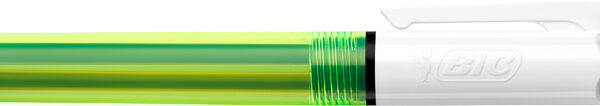 BIC drukbalpen 4 Colours Fluo, neongeel/wit