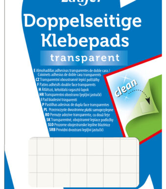 Läufer lijmpads, verwijderbaar, transparant