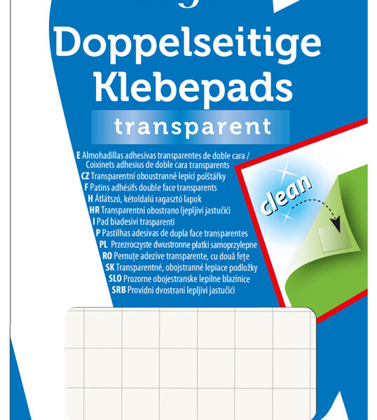 Läufer lijmpads, verwijderbaar, transparant