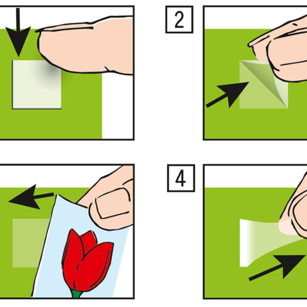 Läufer lijmpads, verwijderbaar, transparant