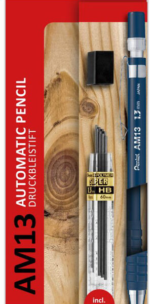 Pentel vulpotlood AM13, stiftdikte: 1,3 mm, donkerblauw