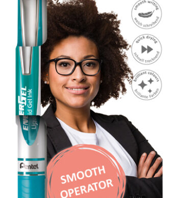 Pentel Gel-rolrball EnerGel XmRT, 0,35 mm, 4 stuks in set, basiskleuren