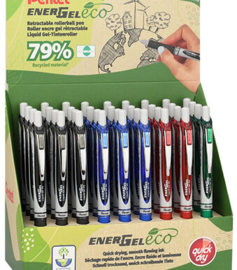 Pentel Liquid Gel-rollerball Energel BL77 Eco, in kartonnen display